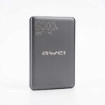AWEI MH312 5000mAh 20W Magnetic Wireless Fast Charging Power Bank (Dark Grey)