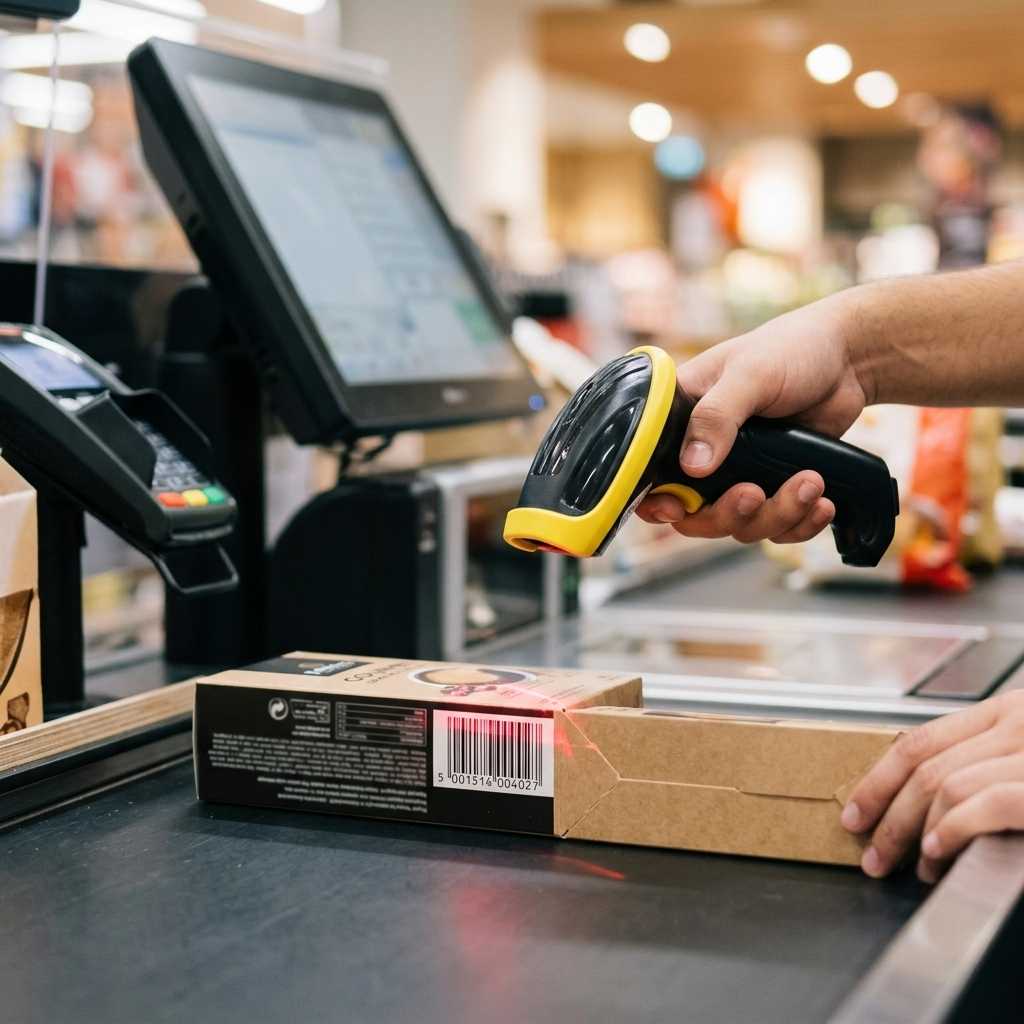Person Scanning Box with Starex Barcode Scanner